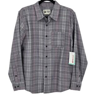 Marmot NEW Men's Small Fairfax Novelty Heathered Lightweight Flannel Dark Steel